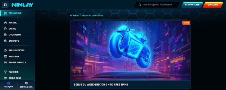Ninlay Casino bonus weekend