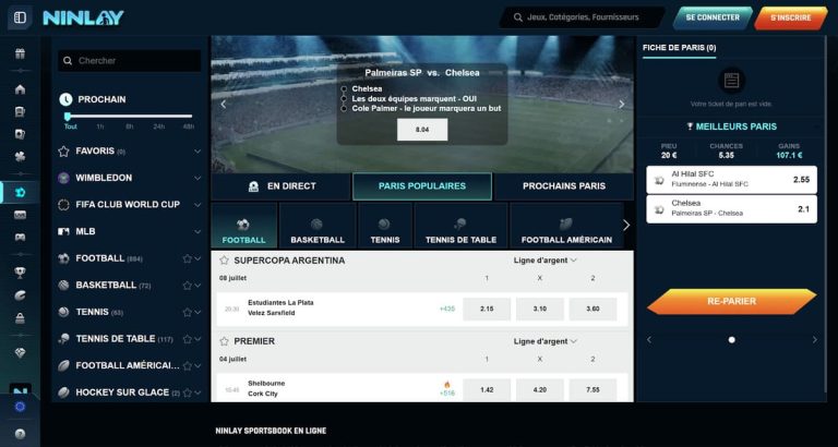 Ninlay Casino paris sportifs